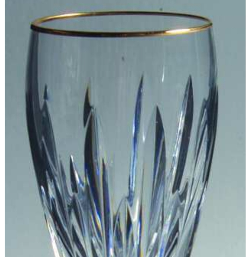 Vintage Waterford Golden Carina champagne flutes